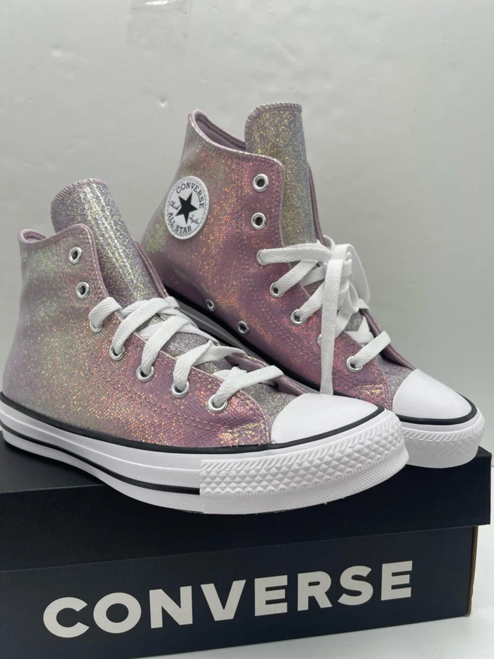Converse WMNS 8 CTAS Hi Altitude Lilac White Black A14333C High Top Sneakers - Picture 6 of 15
